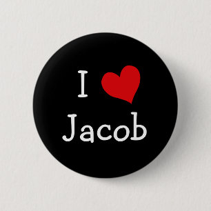 Badge Rond 5 Cm I Love Jacob