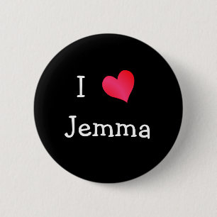 Badge Rond 5 Cm I Love Jemma