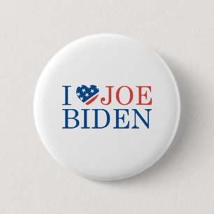 Badge Rond 5 Cm I Love Joe Biden 2020