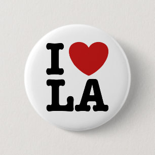 Badge Rond 5 Cm I Love LA