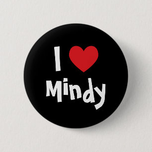 Badge Rond 5 Cm I Love Mindy