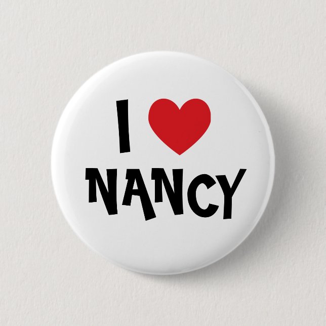 Badge Rond 5 Cm I Love Nancy) (Devant)