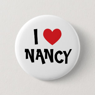 Badge Rond 5 Cm I Love Nancy)