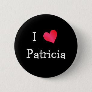Badge Rond 5 Cm I Love Patricia
