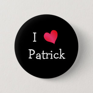 Badge Rond 5 Cm I Love Patrick