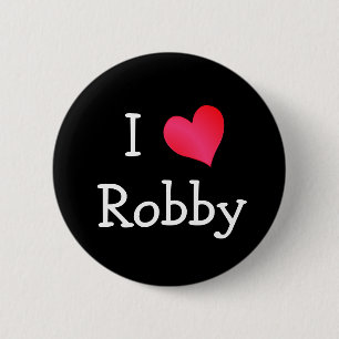 Badge Rond 5 Cm I Love Robby