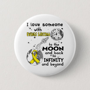 Badge Rond 5 Cm I love Someone with Ewings Sarcoma Awareness