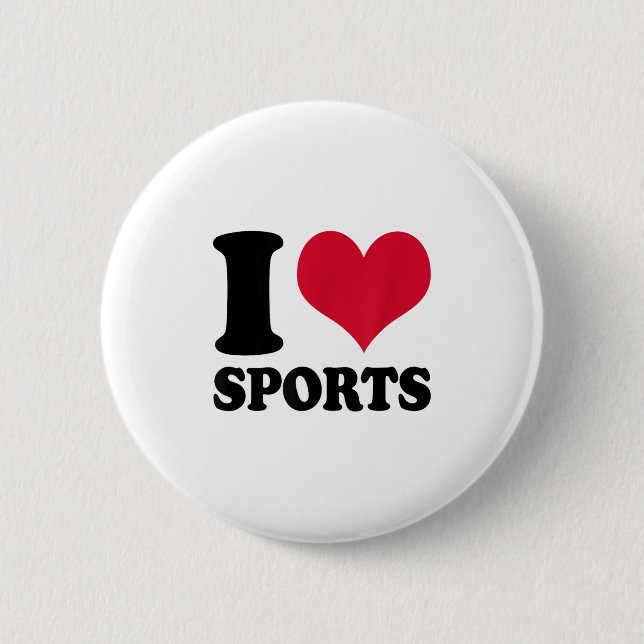 Badge Rond 5 Cm I Love Srts Fitness Motivation  (Devant)