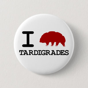 Badge Rond 5 Cm I Love Tardigrades