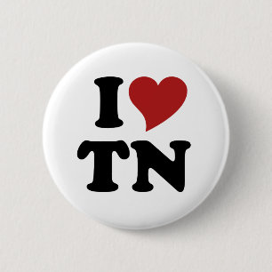 Badge Rond 5 Cm I Love Tennessee