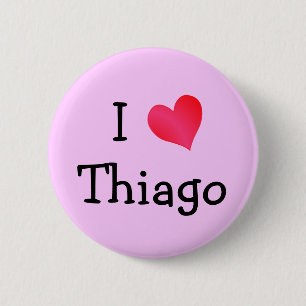 Badge Rond 5 Cm I Love Thiago
