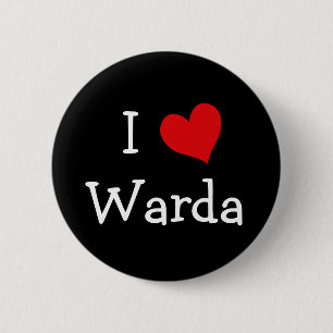 Badge Rond 5 Cm I Love Warda