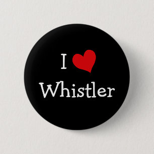 Badge Rond 5 Cm I Love Whistler