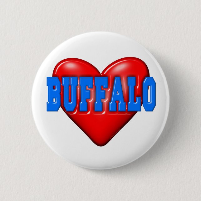 Badge Rond 5 Cm I LoveBuffalo (Devant)