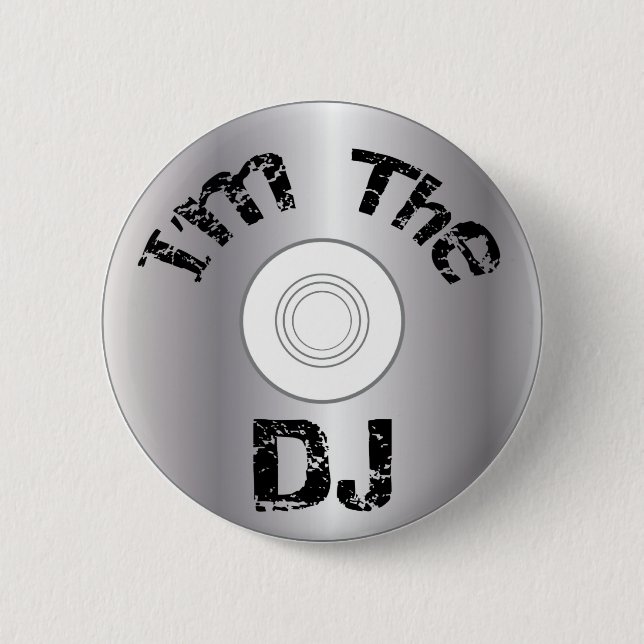 Badge Rond 5 Cm I.m le DJ boutonnent l'insigne (Devant)