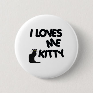 Badge Rond 5 Cm I m'aime Kitty