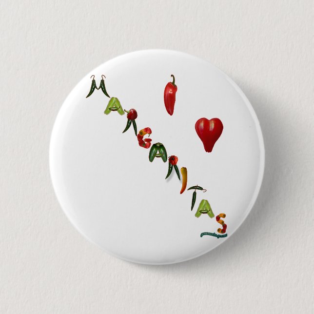 Badge Rond 5 Cm I margaritas de coeur (Devant)