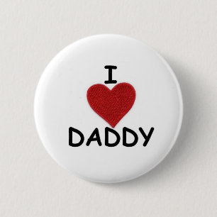 BADGE ROND 5 CM I PAPA DE COEUR