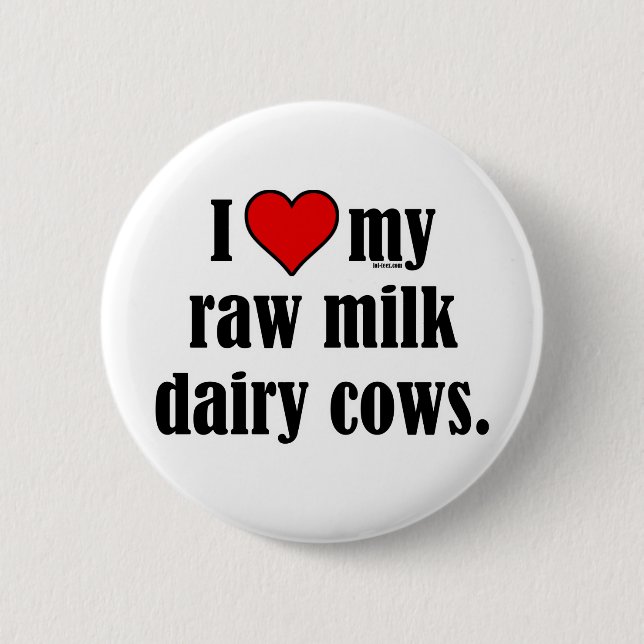 Badge Rond 5 Cm I vaches à coeur (Devant)