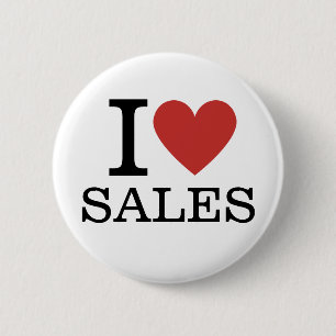 Badge Rond 5 Cm I ❤️ Ventes pour les employés Pins PERSONNALISÉS