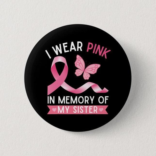Badge Rond 5 Cm I Wear Pink (Devant)