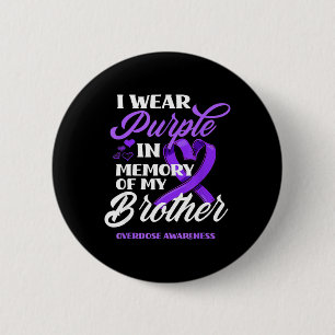 Badge Rond 5 Cm I Wear Purple