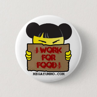 BADGE ROND 5 CM I WORKFORFOOD ! BOUTON