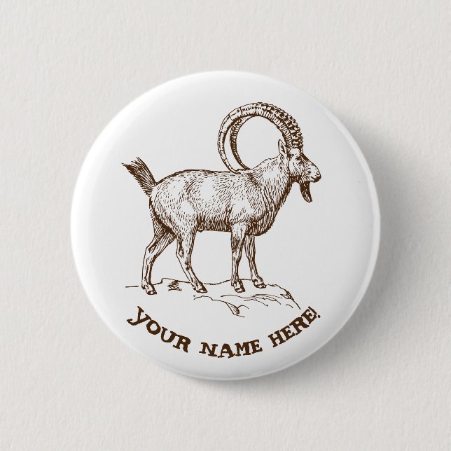 Badge Rond 5 Cm Ibex (Devant)