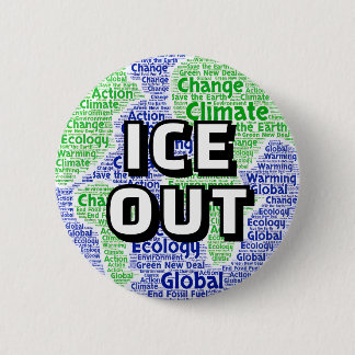 Badge Rond 5 Cm ICE OUT (globe)