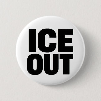 Badge Rond 5 Cm "ICE OUT" protest button