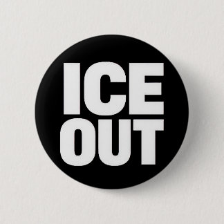 Badge Rond 5 Cm "ICE OUT" protest button