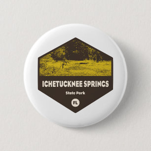 Badge Rond 5 Cm Ichetucknee Springs State Park Florida