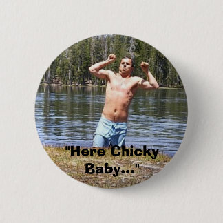Badge Rond 5 Cm "Ici bébé de Chicky… "