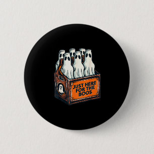Badge Rond 5 Cm Ici pour les Huées Halloween 6 Pack Alcool Abeille