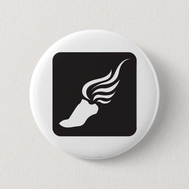 Badge Rond 5 Cm Icône d'athlétisme (Devant)