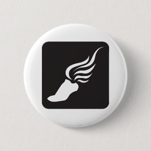 Badge Rond 5 Cm Icône d'athlétisme