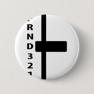 Badge Rond 5 Cm icône du levier de déplacement automatique