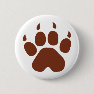 Badge Rond 5 Cm icône du pavé brun