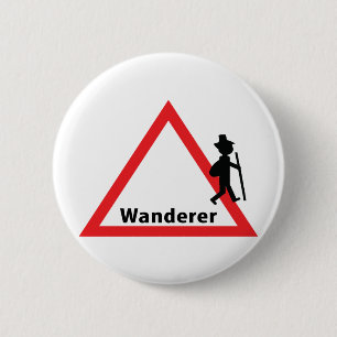Badge Rond 5 Cm icône du plaisir des vagabonds