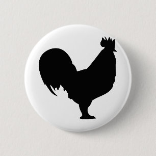 Badge Rond 5 Cm icône noire
