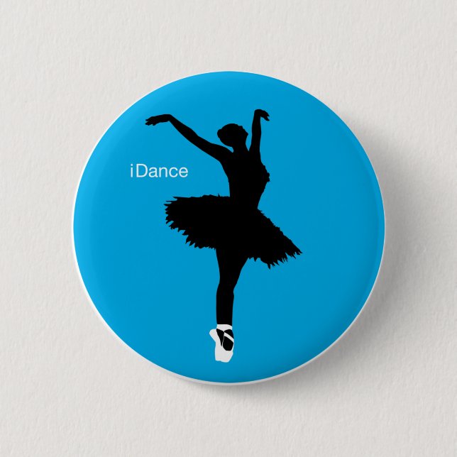 Badge Rond 5 Cm iDance (bleu) (Devant)