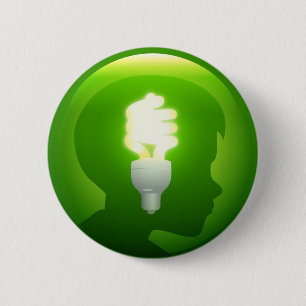 Badge Rond 5 Cm Idée verte