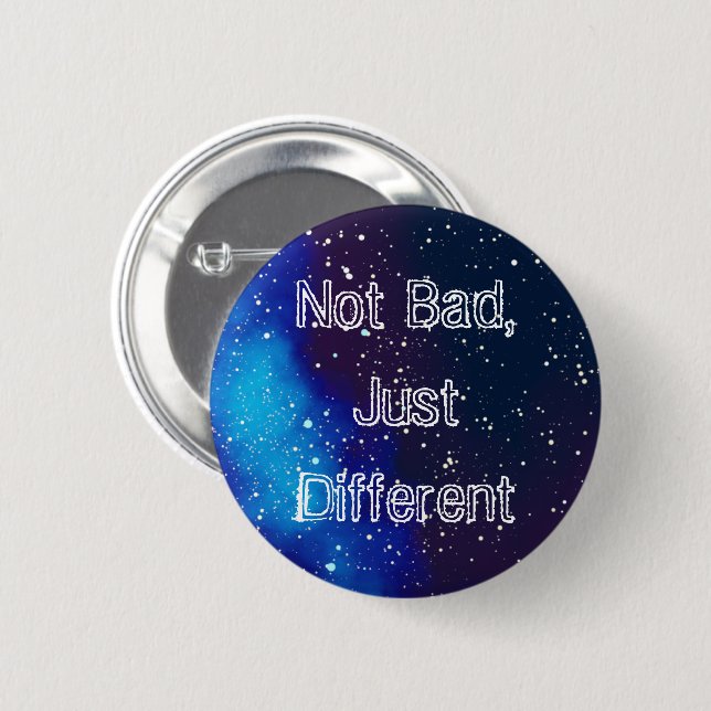 Badge Rond 5 Cm Identité Galaxie Personnalisable Différente (Devant & derrière)
