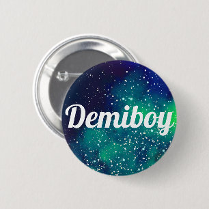 Badge Rond 5 Cm Identité personnalisable de galaxie de Demiboy