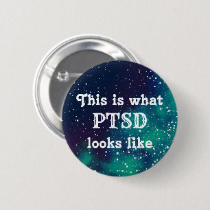 Badge Rond 5 Cm Identité personnalisable de galaxie de PTSD