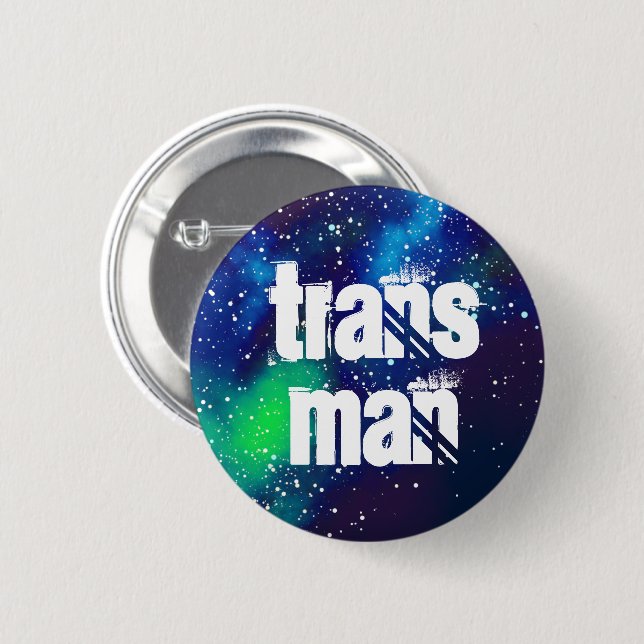 Badge Rond 5 Cm Identité personnalisable de galaxie d'homme de (Devant & derrière)