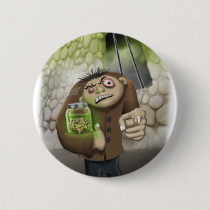 Badge Rond 5 Cm Igor a le bouton de cerveaux