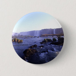 Badge Rond 5 Cm Iguacu tombe le Brésil et l'Argentine
