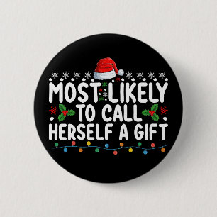 Badge Rond 5 Cm Il Est Probable Que Vous Vous Appeliez Un Noël Cad