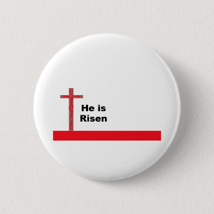 Badge Rond 5 Cm Il est ressuscité
